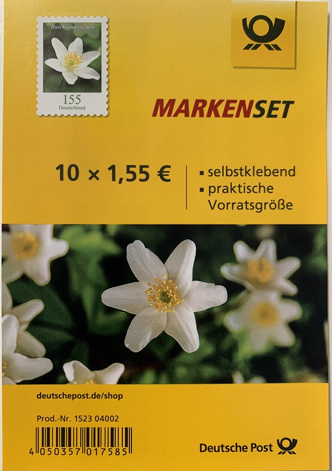 Markenset 10x Briefmarken zu 1,55 €