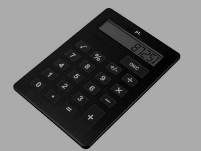 Jumbo XXL Tischrechner A4 Schwarz